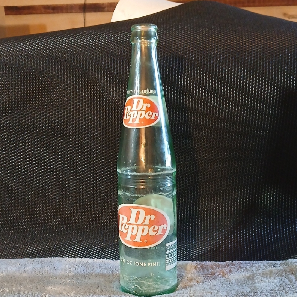 Vintage Dr Pepper Glass Bottle 16oz
